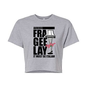 Juniors' A Christmas Story Leg Lamp Graphic Tee