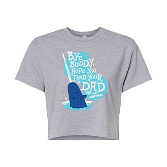 Juniors' Elf Bye Buddy Cropped Graphic Tee