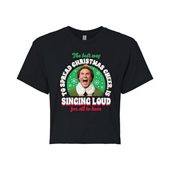 Juniors' Elf Spread Christmas Cheer Graphic Tee