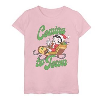 Girls Betty Boop Coming To Town Graphic Tee