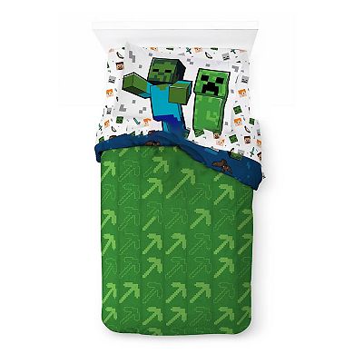 Minecraft Battle Time Bedding Set with Sham