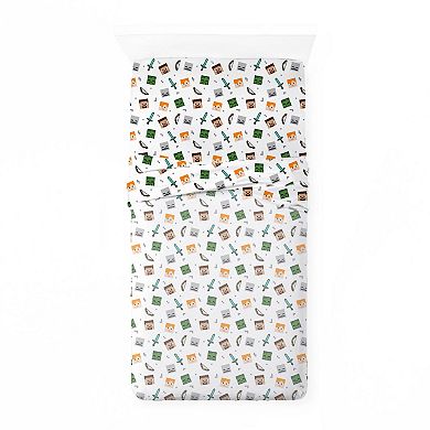 Minecraft Battle Time Bedding Set with Sham