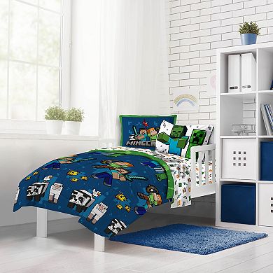 Minecraft Battle Time Bedding Set with Sham