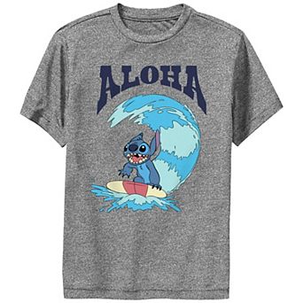 Disney's Lilo & Stitch Boys 8-20 Surfing Stitch Performance Tee