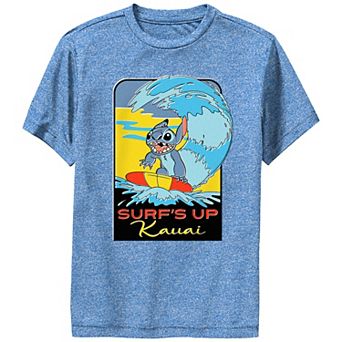 Disney's Lilo & Stitch Boys 6-20 Surf's Up Stitch Kauai Performance Tee