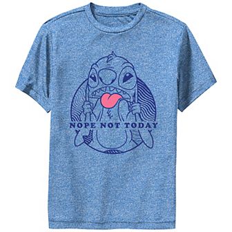 Disney's Lilo & Stitch Boys 8-20 Not Today Attitude Stitch Performance Tee
