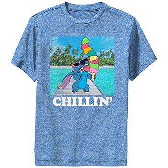 Disney's Lilo & Stitch Boys 6-20 Chillin' With Ice Cream Stitch Performance Tee