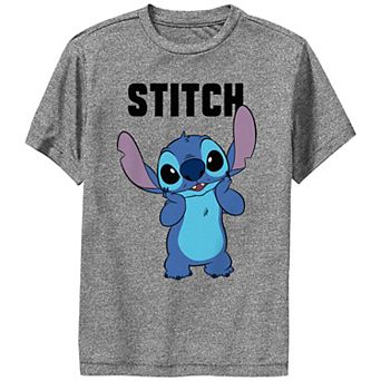 Disney's Lilo & Stitch Boys 8-20 Surprised & Cute Stitch Performance Tee