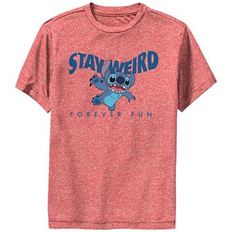 Disney's Lilo & Stitch Boys 8-20 Stay Weird Stitch Forever Fun Performance Tee