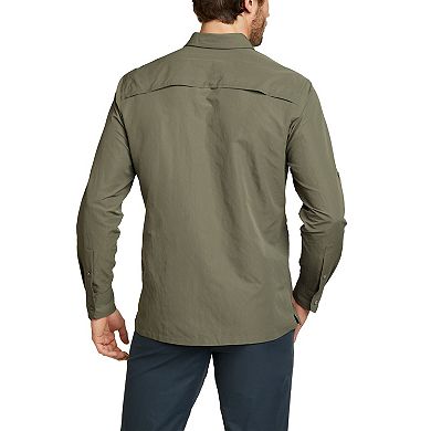 Men's Eddie Bauer Ripstop Guide Long Sleeve Button-Down Shirt