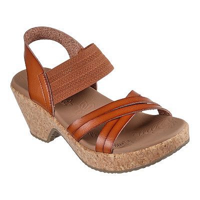 Amazon.com | Skechers Women's Brystol Wedge Sandal, Black, 6