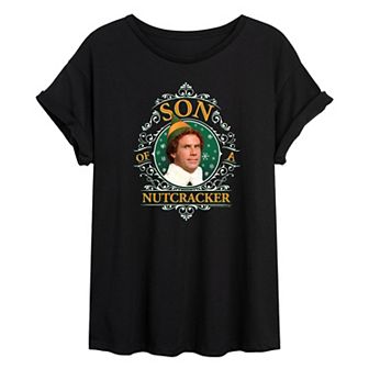 Juniors' Elf Son Of A Nutcracker Graphic Tee