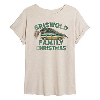 Juniors' Christmas Vacation Griswold Tree Graphic Tee