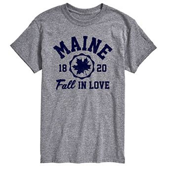 Big & Tall Maine Fall In Love Graphic Tee.