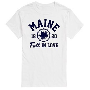 Big & Tall Maine Fall In Love Graphic Tee.