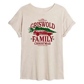 Juniors' Christmas Vacation Family Christmas Graphic Tee