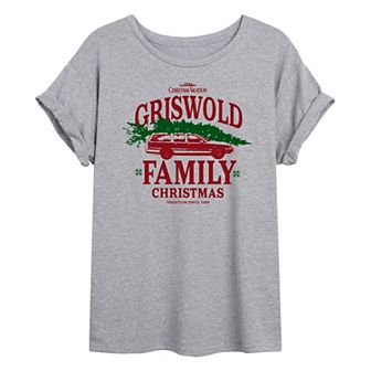 Juniors' Christmas Vacation Family Christmas Graphic Tee