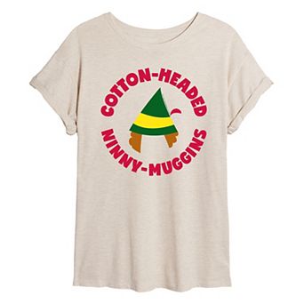 Juniors' Elf Cotton Headed Ninny Muggins Graphic Tee