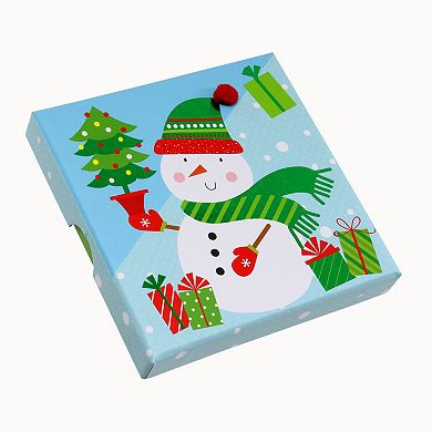 Snowman Square Christmas Gift Card Holder
