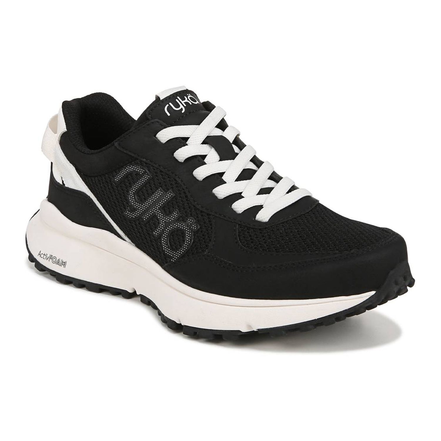 Ryka Jetsetter Sneaker Donna – Scarpe Ginnastica Casual In Pelle Scamosciata, Nero, Taglia 36 Larga