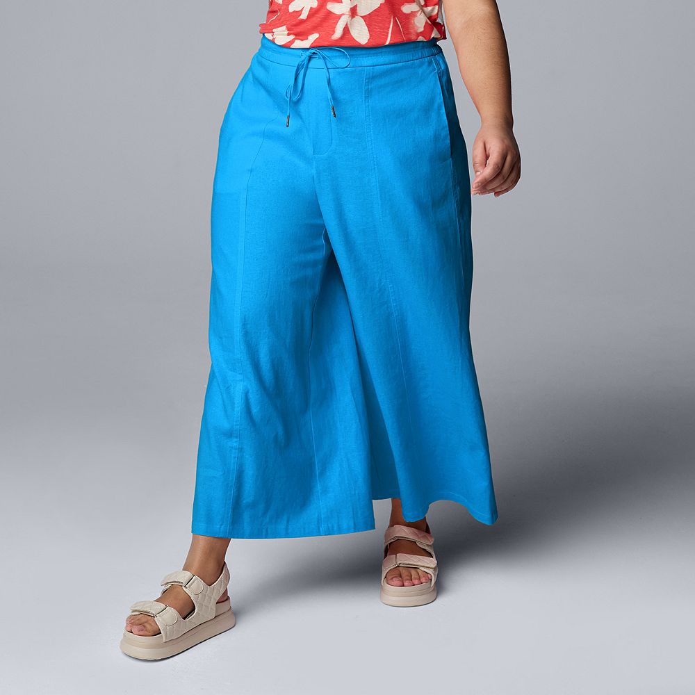 男の子向けプレゼント集結 Plus Size Pants Linen Leg Wide Wang Vera Vera Simply パンツ