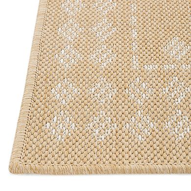 Sonoma Goods For Life® Diamond Border Indoor/Outdoor Accent + Area Rugs