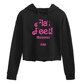 Juniors' Barbie The Movie Flat Feet Graphic Tee