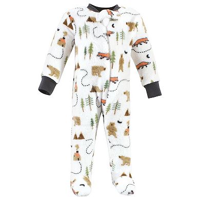 Hudson Baby Infant Boy Plush Sleep and Play, Camping, 0-3 Months