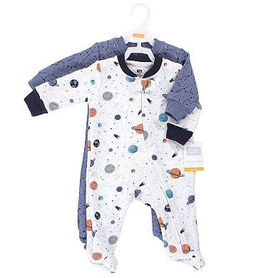 Infant Boy Premium Quilted Zipper Sleep and Play 2pk