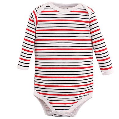 Baby Boy Cotton Long-Sleeve Bodysuits 5pk