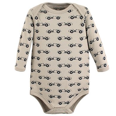 Baby Boy Cotton Long-Sleeve Bodysuits 5pk