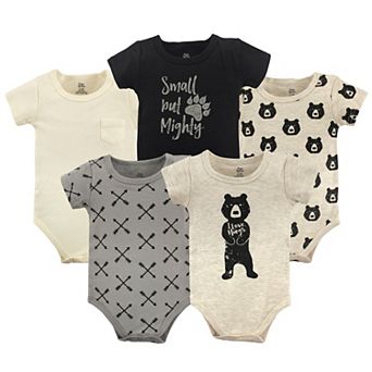 Baby Boy Cotton Bodysuits 5 pk