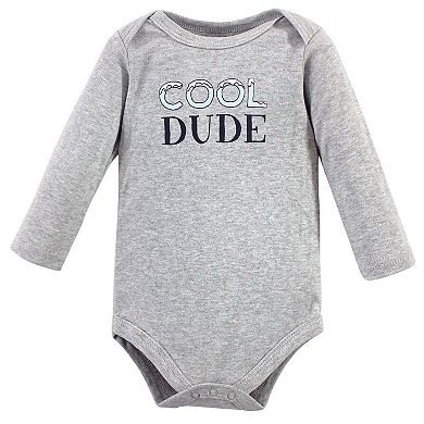 Hudson Baby Infant Boy Cotton Long-Sleeve Bodysuits 5pk, Polar Bear, 6-9 Months