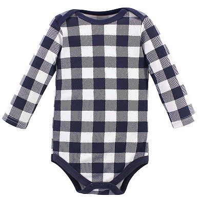 Hudson Baby Infant Boy Cotton Long-Sleeve Bodysuits 5pk, Polar Bear, 6-9 Months
