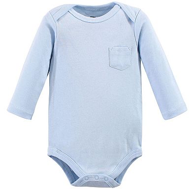 Hudson Baby Infant Boy Cotton Long-Sleeve Bodysuits 5pk, Polar Bear, 6-9 Months