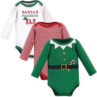Baby Boy Cotton Long-Sleeve Bodysuits 3 pk