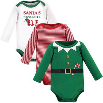 Baby Boy Cotton Long-Sleeve Bodysuits 3 pk