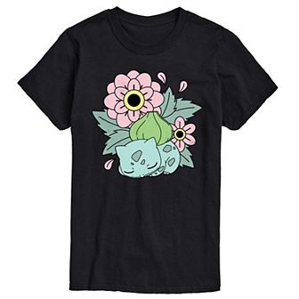 Big & Tall Pokémon Bulba Flowers Graphic Tee