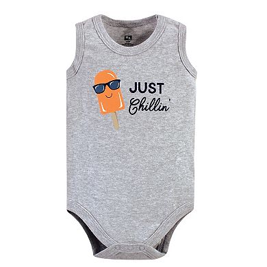 Infant Boy Cotton Sleeveless Bodysuits 5pk