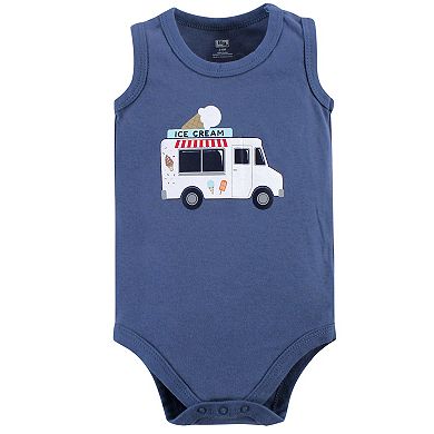 Infant Boy Cotton Sleeveless Bodysuits 5pk