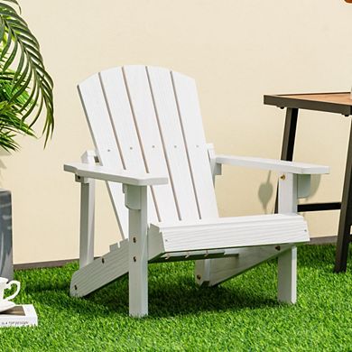 Hivvago Kid's Adirondack Chair With High Backrest And Arm Rest