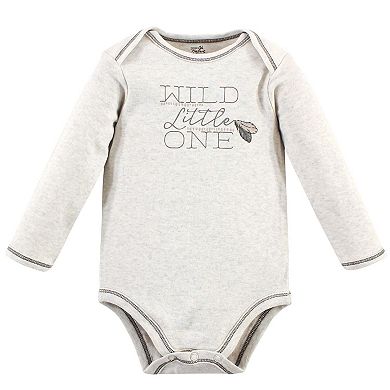 Baby Boy Organic Cotton Long-Sleeve Bodysuits 5pk
