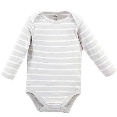Baby Boy Organic Cotton Long-Sleeve Bodysuits 5pk
