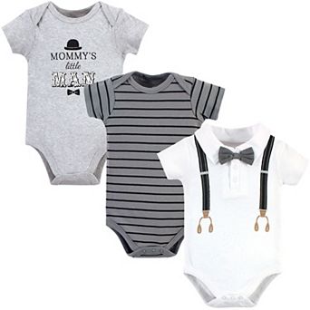 Baby Boy Cotton Bodysuits 3 pk