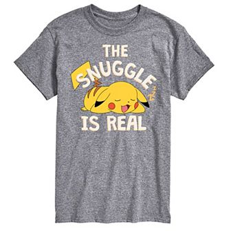Big & Tall Pokémon The Snuggle Pikachu Graphic Tee