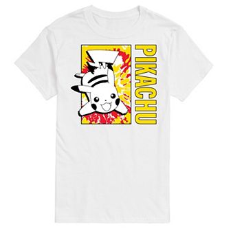 Big & Tall Pokémon Tie Dye Pikachu Graphic Tee