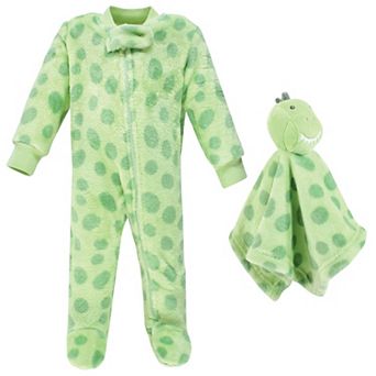 Hudson Baby Infant Boy Flannel Plush Sleep and Play and Security Toy, Trex, 6-9 Months