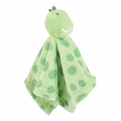 Hudson Baby Infant Boy Flannel Plush Sleep and Play and Security Toy, Trex, 6-9 Months