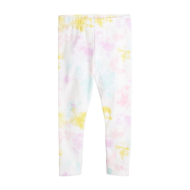 Carter's Multicoloured Tie Dye Leggings with White Hearts 18M