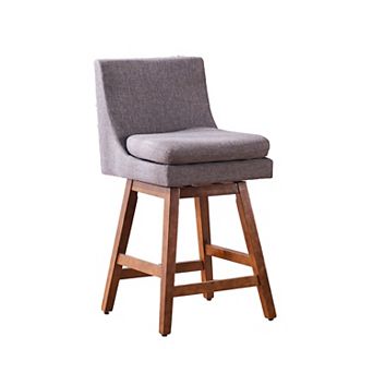 Unikome Tufted Counter Height Bar Stools, Comfortable Backrest Upholstered Kitchen Island Chairs